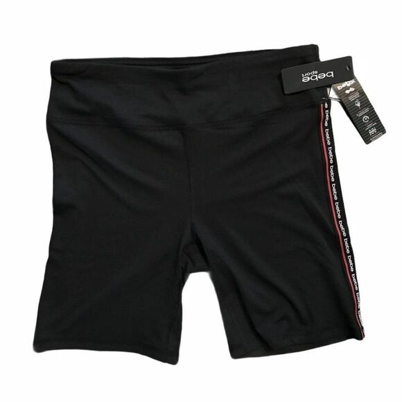 Bebe Sport Biker Leggings Shorts NWT - Picture 1 of 6